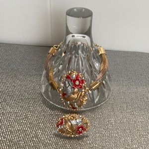 Italian Brazilian Bracelet/Ring Set